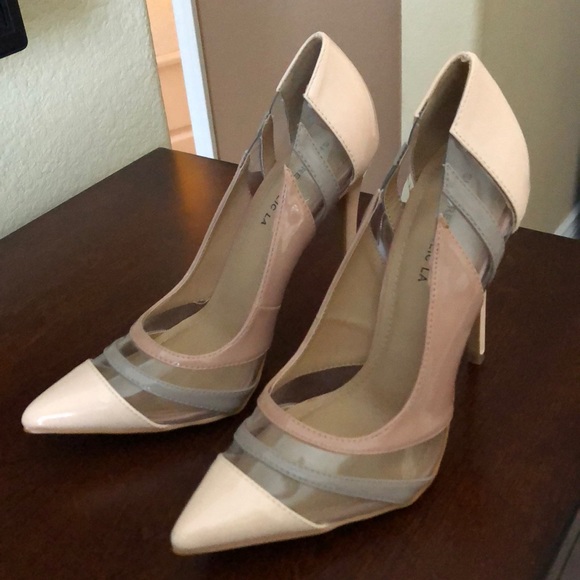Shoe Republic Shoes - Two tone nude heels